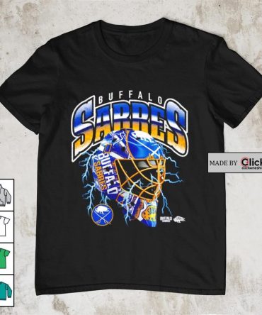 Buffalo Sabres Crease Lightning Helmet Shirt