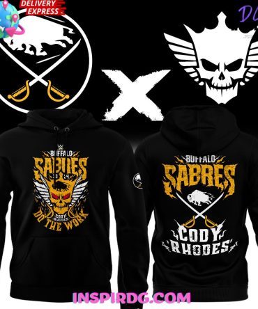 Buffalo Sabres X Cody Rhodes 2024 Black Hoodie