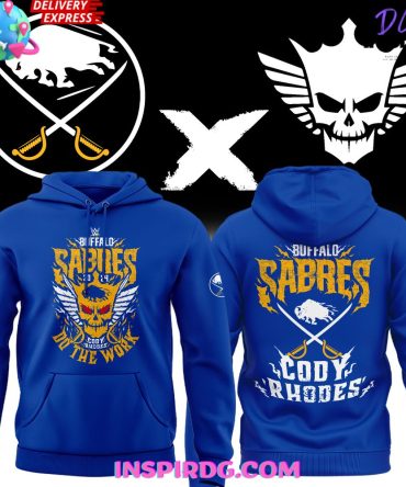 Buffalo Sabres X Cody Rhodes 2024 Blue Hoodie