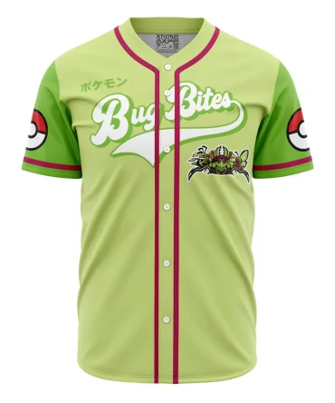 Bug Bites Bug Type Pokemon Baseball Jersey