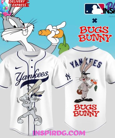 Bugs Bunny X Yankees Special White Baseball Jersey