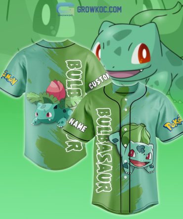 Custom Bulbasaur Baseball Jersey – Personalized Pokémon Fan Apparel
