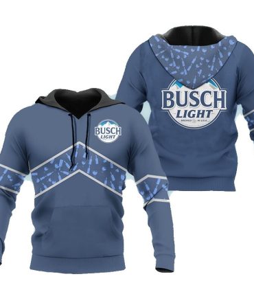 Busch Light Hoodie Busch Light Bear Coicoill Eu5766 Blue Unisex