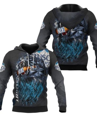 Busch Light Hoodie Busch Light Predator In The Night Hoodie Black Unisex