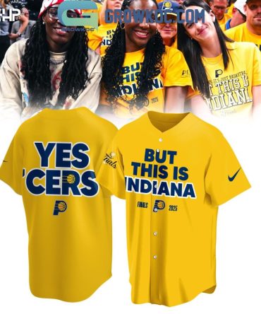 Limited Edition Indiana Pacers Finals 2025 Jersey - Bold 'Yes 'Cers' & 'But This Is Indiana' Design