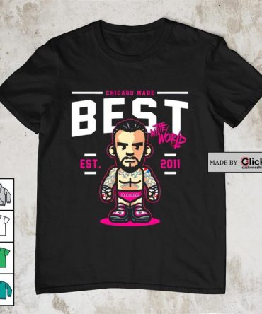 Cm Punk Brett Hart Variant Attire Best In The World Est 2011 Cartoon Shirt