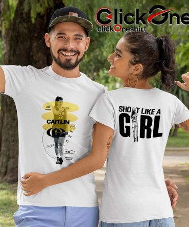 Caitlin Clark Shot Like A Girl Two-Sided T-Shirt