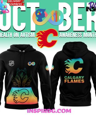 Calgary Flames Health On Autism Awareness Month 2024 Hoodie