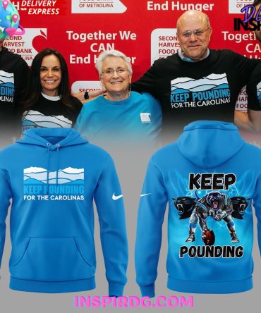 Carolina Panthers Keep Pounding 2024 Blue Hoodie