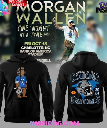 Carolina Panthers X Morgan Wallen 2024 Black Hoodie