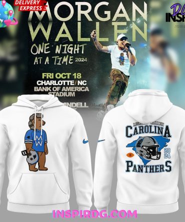 Carolina Panthers X Morgan Wallen 2024 White Hoodie