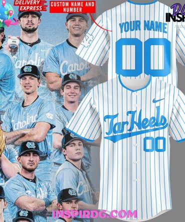 Carolina Tar Heels Baseball 2025 Stripe Jersey