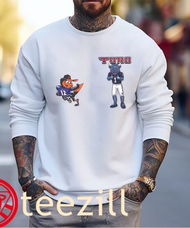 Cartoon Mascot Houston Tx Vs Baltimore Ravens Nfl 2024 Shirt