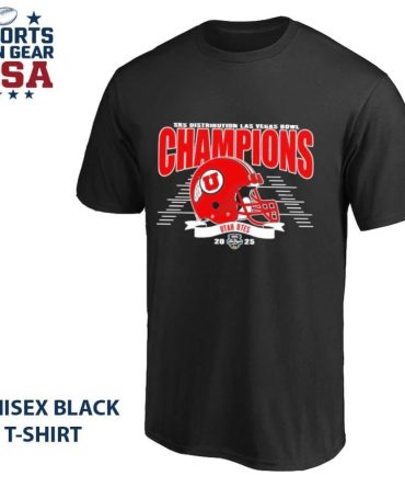 Celebrate 2025 Las Vegas Bowl Champions Utah Utes Football To Champions T-Shirt