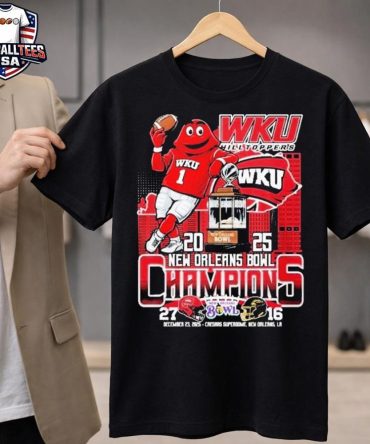 Celebrates Western Kentucky Hilltoppers New Orleans Bowl Champions 2025 Mascot Unisex Shirt