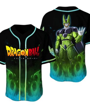 Dragon Ball Super Anime Jersey - Perfect Cell Design , Unisex Cosplay Shirt , Vibrant Colors & Premium Quality