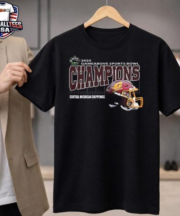 Central Michigan Chippewas Football Are Gameabove Sports Bowl 2025 Champions Helmet At Ford Field In Detroit Mi On December 26 2025 Unisex Shirt