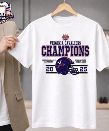 Champions Virginia Cavaliers Football Named To Champions 2025 Taxslayer Gator Bowl Helmet Unisex Shirt