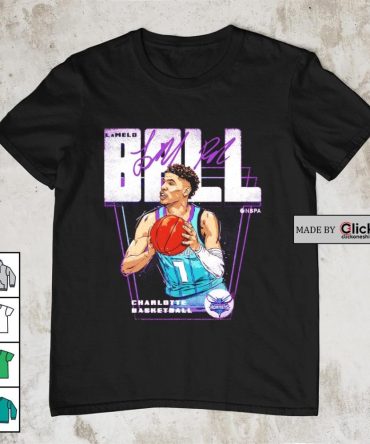 Charlotte Hornets Basketball Lamelo Ball Signature Retro Shirt