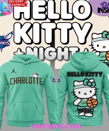 Charlotte Hornets X Hello Kitty Night Special All Over Print Hoodie, 3D Hoodie