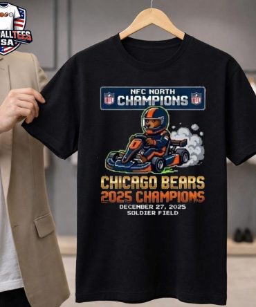 Chicago Bears 2025 Nfc North Champions December 27 2025 Mario Kart Unisex Shirt