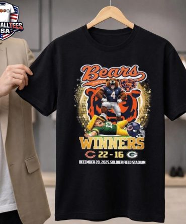 Chicago Bears 2025 Nfl Winners 22-16 Score Mascot Vintage Unisex Shirt