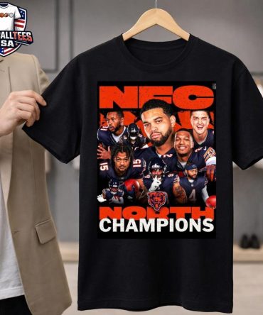 Chicago Bears Are King Of The Nfc North Champions 2025 Nfl Poster Unisex Shirt