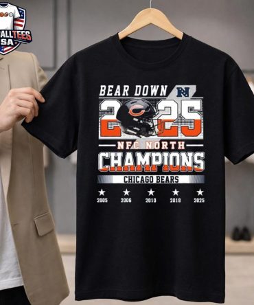 Chicago Bears Bear Down 2025 Nfc North Champions 2005-2025 Unisex Shirt