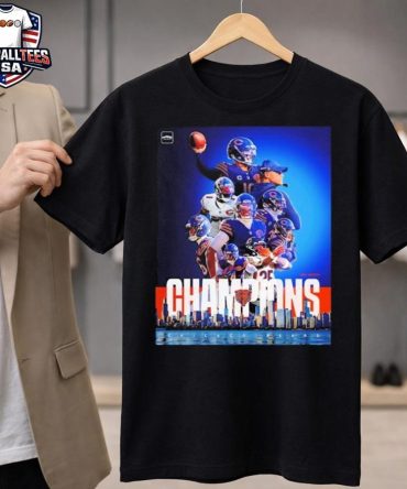 Chicago Bears Teams 2025 Nfc North Division Champions Unisex Shirt