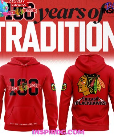 Chicago Blackhawks 100 Years Of Tradition Edition All Over Print Hoodie