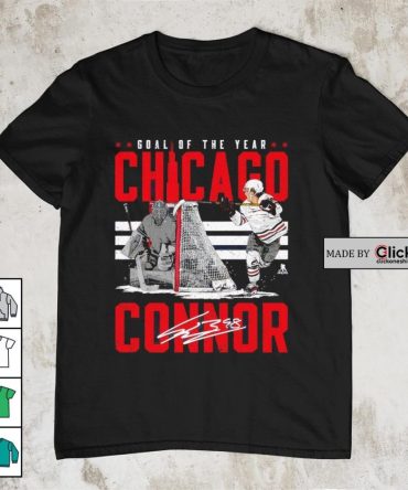 Chicago Blackhawks Connor Bedard Goal Of The Year Signature Shirt