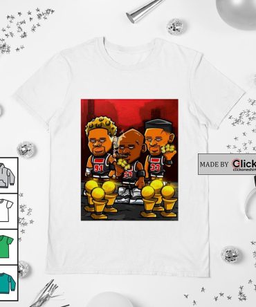 Chicago Bulls Dennis Rodman Michael Jordan Scottie Pippen Champions Shirt