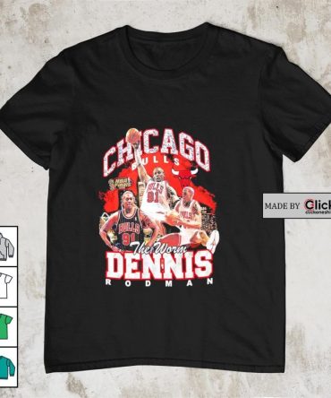 Chicago Bulls Dennis Rodman The Worm Vintage Graphic Shirt