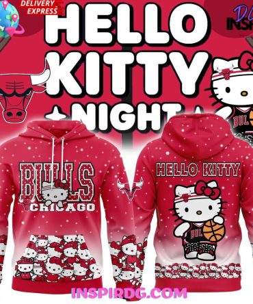 Chicago Bulls Hello Kitty Night Limited All Over Print Hoodie, 3D Hoodie