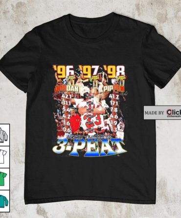Chicago Bulls Michael Jordan And Scottie Pippen World Champions 3 Peat Signatures Shirt