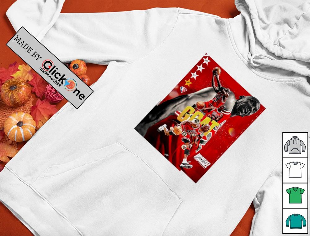 Chicago Bulls Michael Jordan Goat 2024 Shirt - Image 2