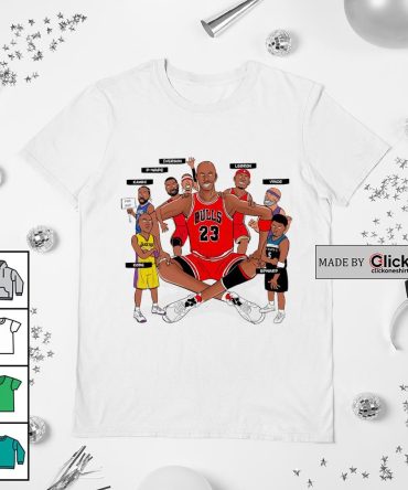 Chicago Bulls Michael Jordan'S Spiritual Sons Lebron Vince Edward Kobe Kawhi D-Wade Iverson Shirt