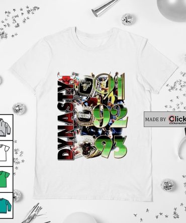 Chicago Bulls Dynasty 3 Rings '91 '92 '93 Shirt