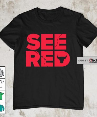 Chicago Bulls See Red Logo Shirt
