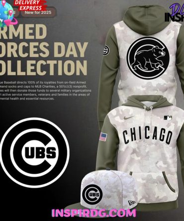 Chicago Cubs Armed Forces Day Hoodie - Limited Edition Camo Collection 2025
