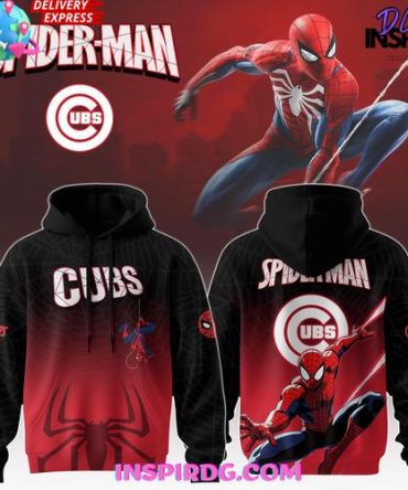 Chicago Cubs Spider Man Game Night 2025 All Over Print Hoodie