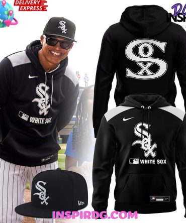 Chicago White Sox Nike Therma Mlb Pullover 2025 All Over Print Hoodie