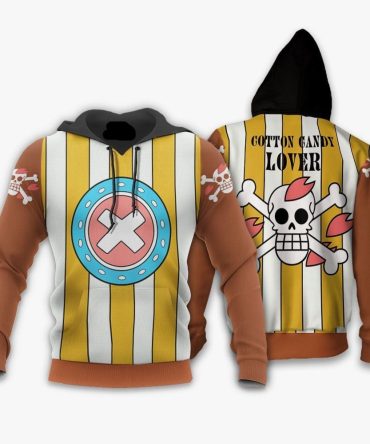 One Piece Hoodie Chopper Cotton Candy Lover Hoodie Colorful Unisex