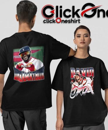 Christian Gonzalez Wearing David Ortiz Graphic Baseball Two-Sided T-Shirt