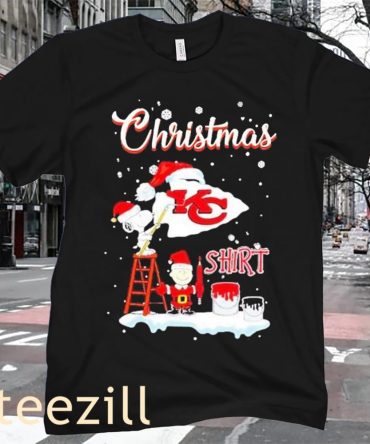 Christmas Snoopy And Charlie Brown Kansas City Chiefs T-Shirt