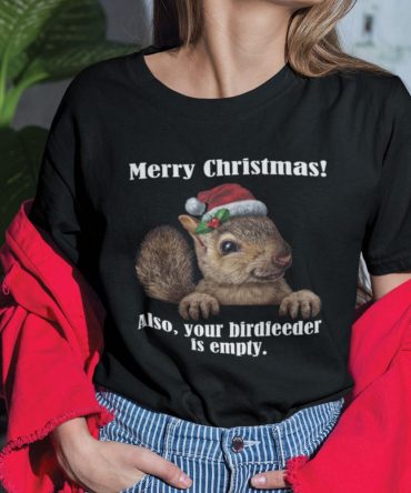 Christmas Squirrel T Shirt Merry Christmas