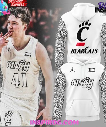 Cincinnati Bearcats Black Cat Alternate Uniform White All Over Print Hoodie, 3D Hoodie