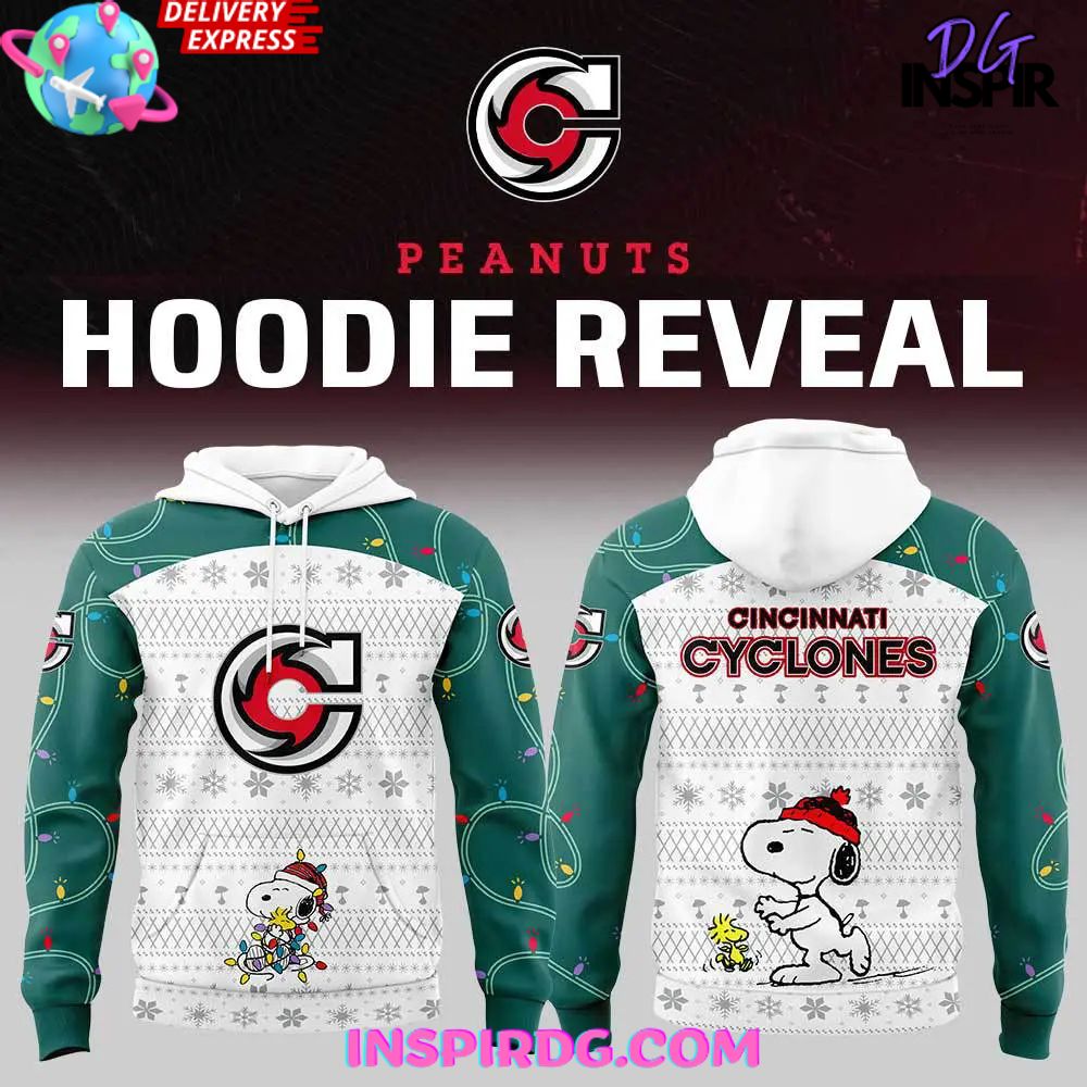 Cincinnati Cyclones Peanuts Snoopy Night Hoodie