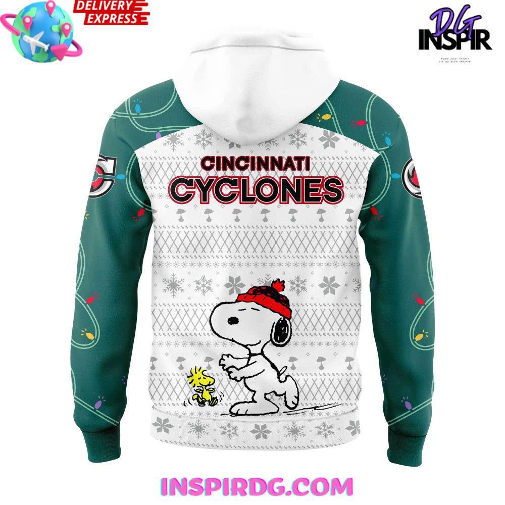 Cincinnati Cyclones Peanuts Snoopy Night Hoodie - Image 3