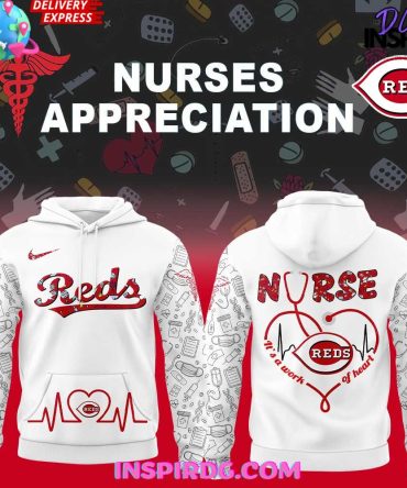 Nurse Appreciation Hoodie - Stylish Reds Design For Healthcare Heroes